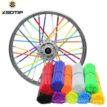 Universal Colorful Enduro Motorcycle Wheel Rim Cover Spoke Skins Shrouds Wrap Tube For zx6r tmax